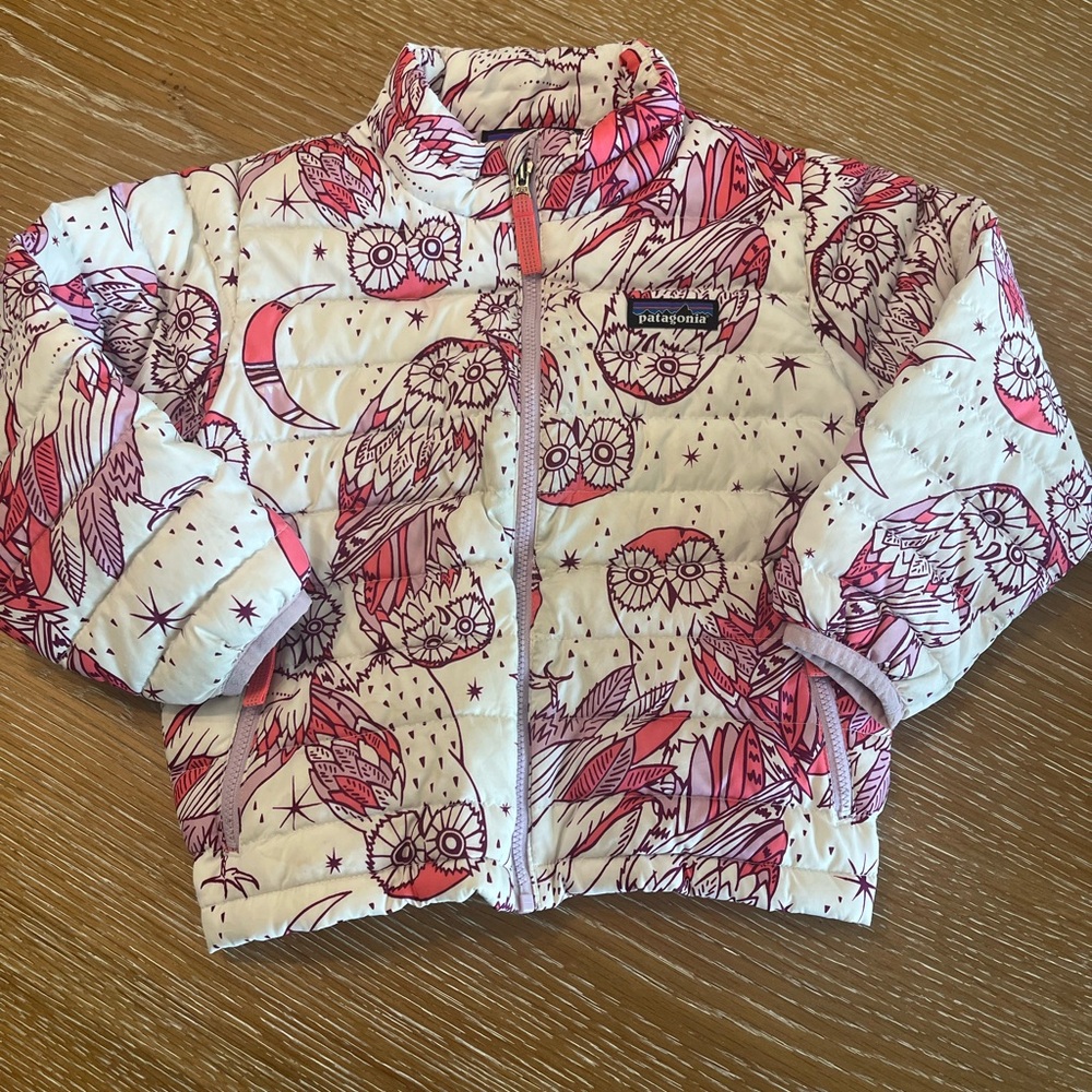 Patagonia Owl Print Puffer Jacket 3t